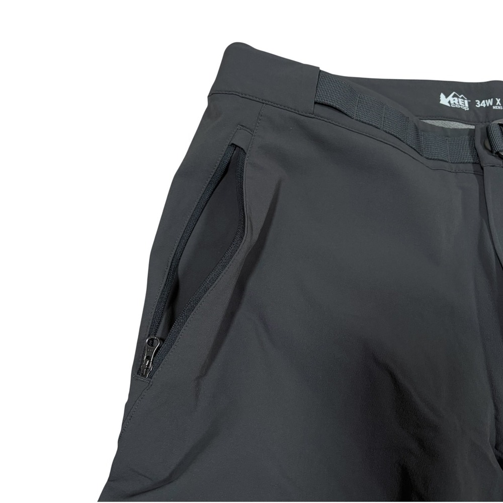 REI Co-op Activator Soft Shell Pants Mens 34x31 Zip Pockets Hiking Climbing - Picture 9 of 14